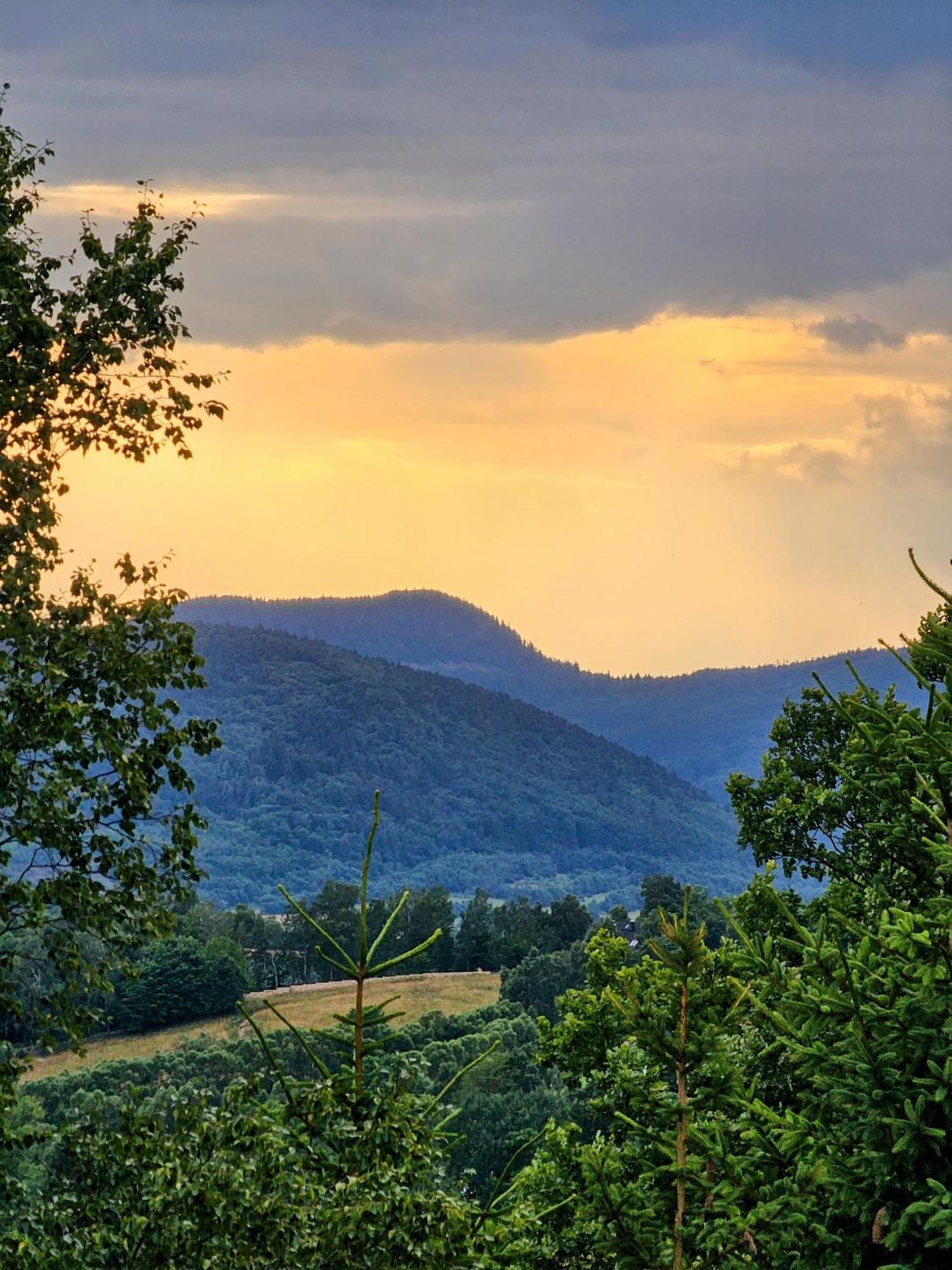 Osada Sierpnica - Uroczy Dom Z Kominkiem I Balia W Gorach Sowich ภายนอก รูปภาพ